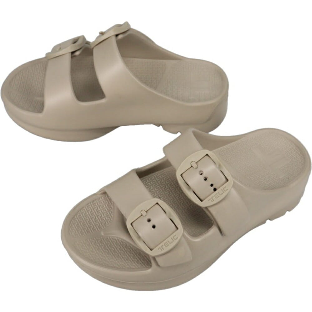 サンダル ダブル バックル2 コルクブラウン