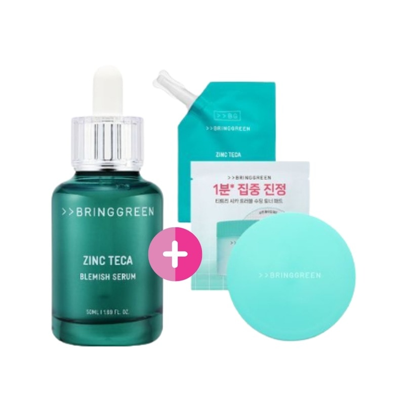 ジンクテカトラブルセラム 50ml+25mlリフィル(+ティーツリーパッド20枚+パッド容器) 7,589円