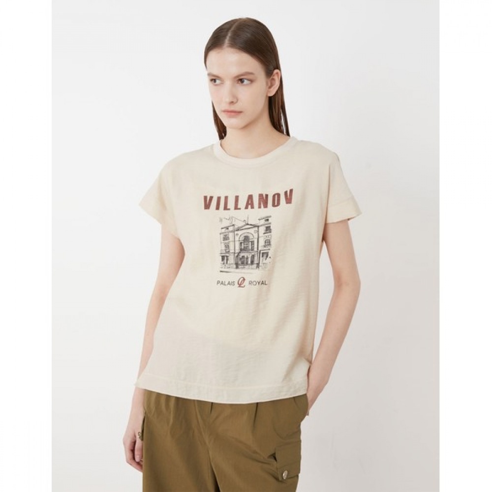 [オリビアローレン] ワンポイントブラウスティー_Vocas3M6126