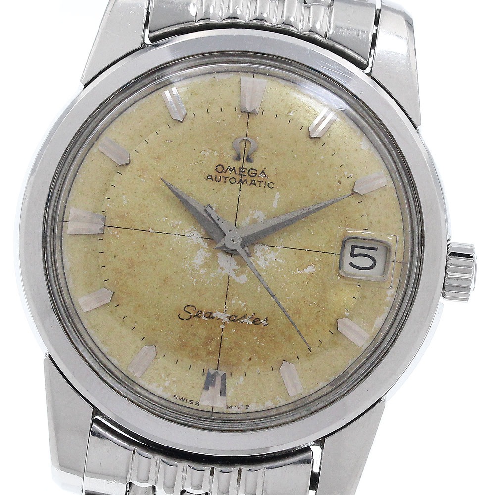オメガ OMEGA 166.009 シーマスター デイト Cal.562 ライスブレスレット 自動巻き メンズ _951754【中古】