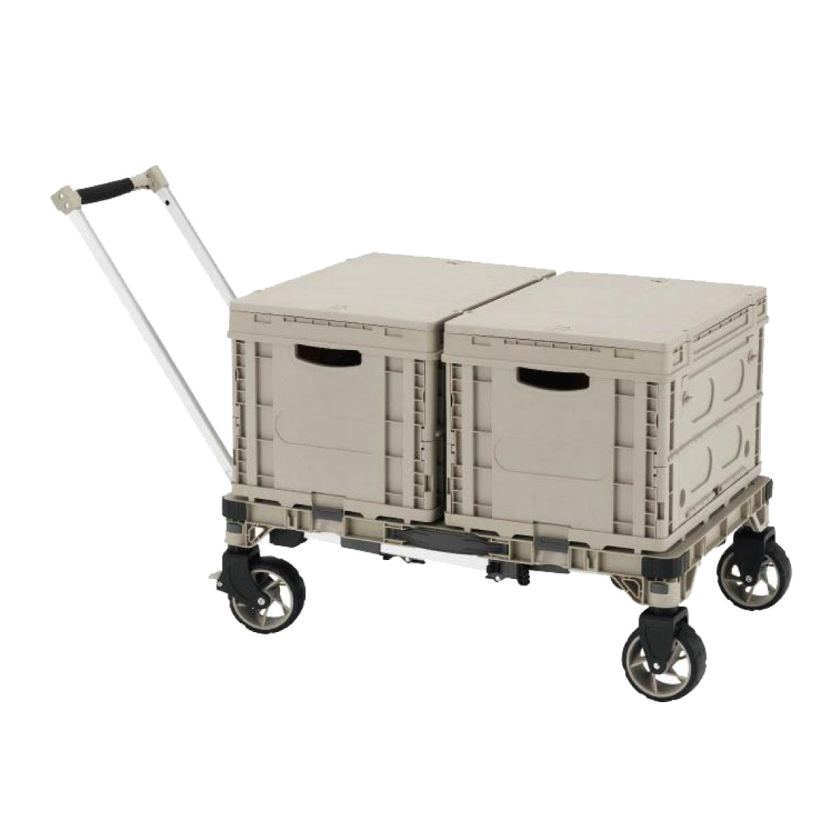 【I】アルインコ ALINCO キャンプ台車 TREC100S 3WAY トレッカート 台車 折りたたみ式 カート テーブル コンテナ付き 【代引不可/北海道・沖縄・離島不可】