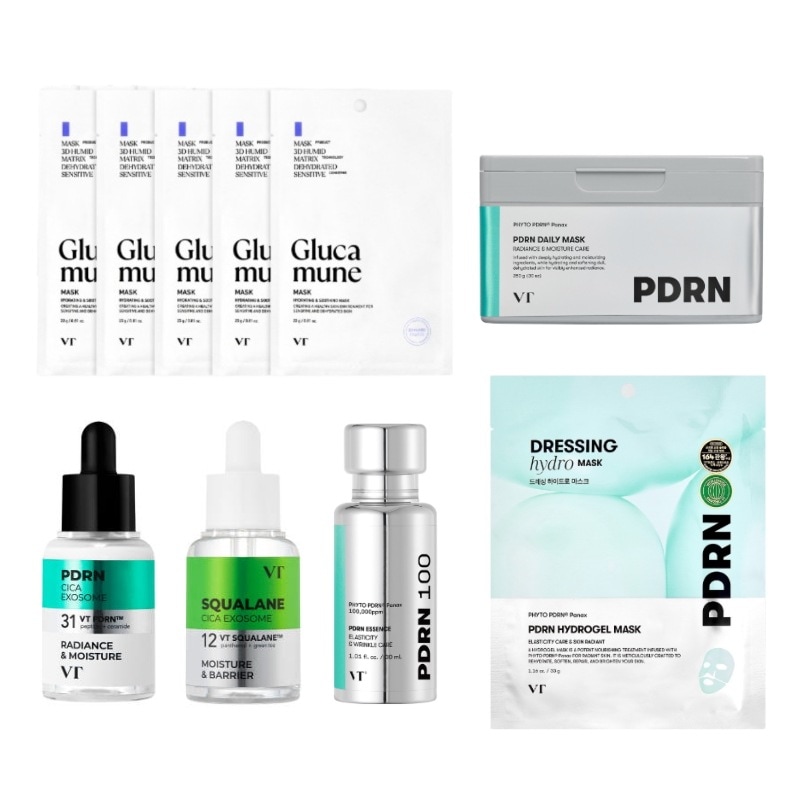 [1+1企画構成] PDRNデイリー マスク30枚 / PDRNエッセンス100 30ml / R5 パーミングアンプル 30ml / S4モイスチャーアンプル 30ml