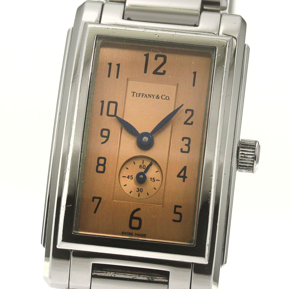 ティファニー TIFFANY&Co. グランド レクタンギュラー スモールセコンド クォーツ レディース _848975【中古】 67,700円