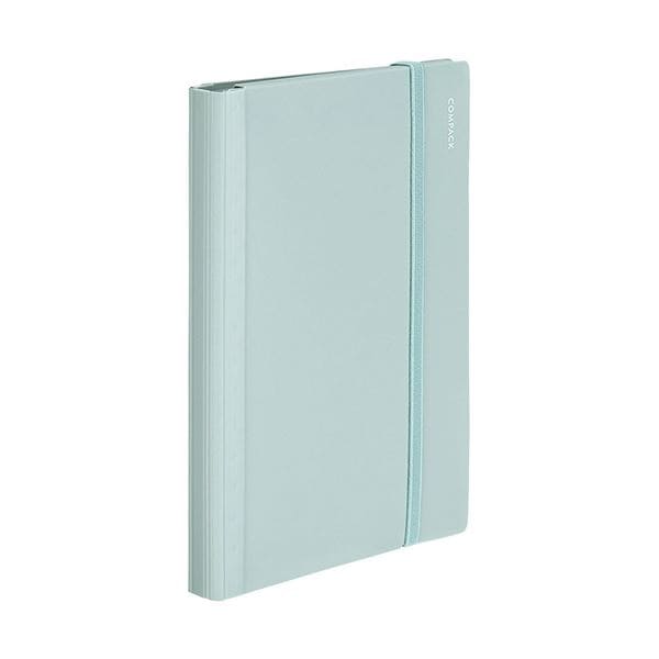 （まとめ） キングジム カラーセレクションクリアーファイル コンパック A4 二つ折り 10ポケット 水色 CN5894Hミス 1セット（5冊） (×3セット)