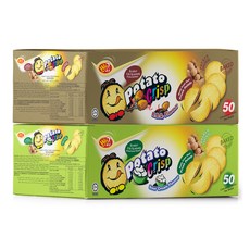 ポテトクリスプスナックバーベキュー味20g x 50p +サワークリーム味20g x 50p, 1セット