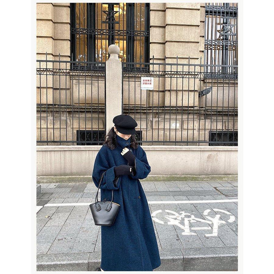 チェスターコート レディース 秋冬 40代 ロングコート 黒 ロング丈 ラ シャコートロング丈 厚手 オーバー アウター 通勤 着痩せ オシャレ 大人