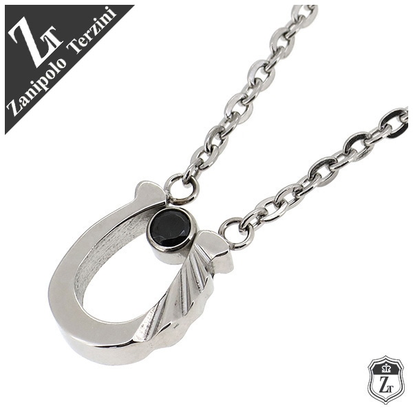 ザニポロタルツィーニ ホースシュー ジルコニア サージカルステンレス ネックレス