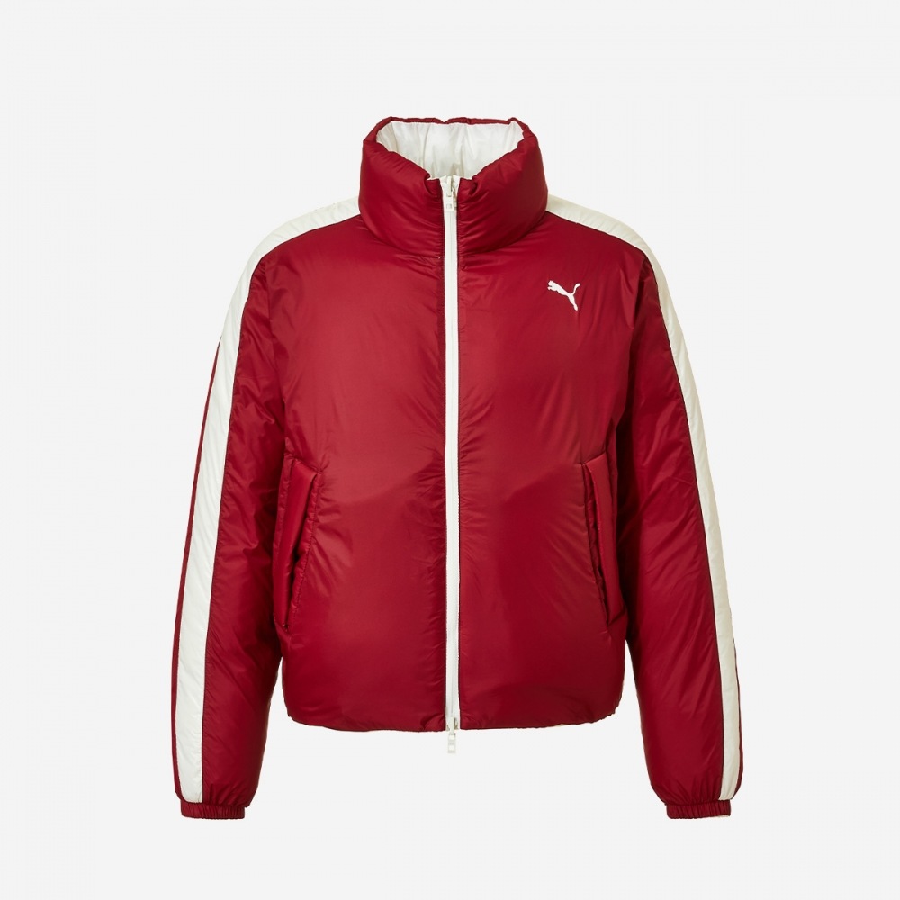 Puma ユニディアキャットリバーシブルダウンジャケット PKI94114303-ウォームホワイト-INT