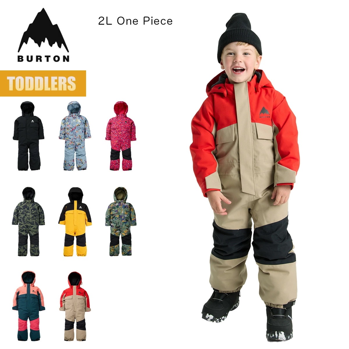 スノーボードウェア キッズ ワンピース 25-26 トドラー ワンピース W26JP-221741 Toddlers 2L One Piece スノースーツ スノーウェア ジャンプスーツ