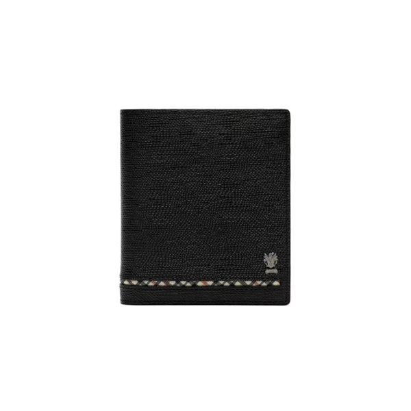ブラックチェックラインポイント二つ折り財布 DBWA5F622