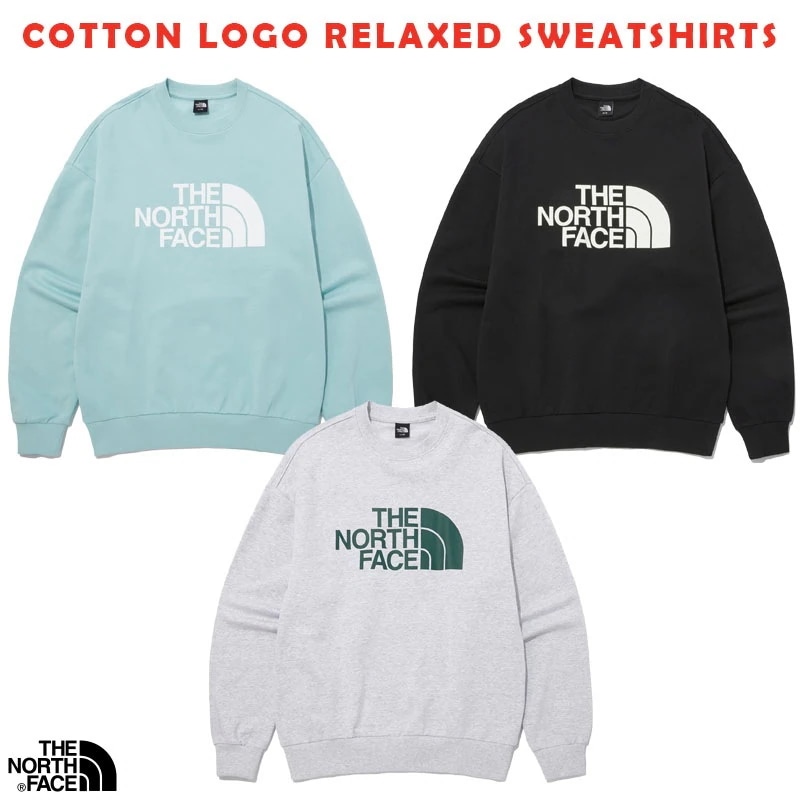 韓国正規品保証 関税負担なし NM5MP41A COTTON LOGO RELAXED SWEATSHIRTSデイリー 基本 着装 男子 女子 人気 韓国 ファッション 男女共用 アウトドア