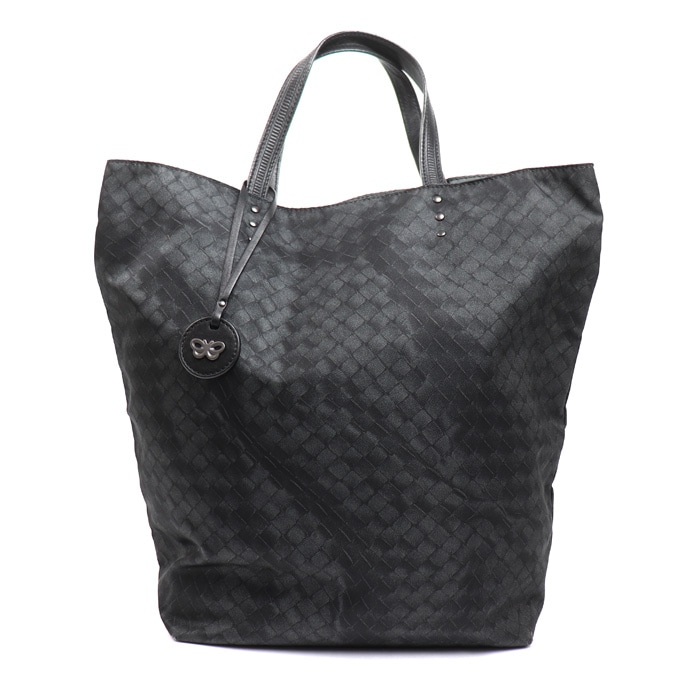 BOTTEGAVENETA ボッテガヴェネタ イントレッチオリュージョン トートバッグ ブラック 299871 ユニセックス 中古