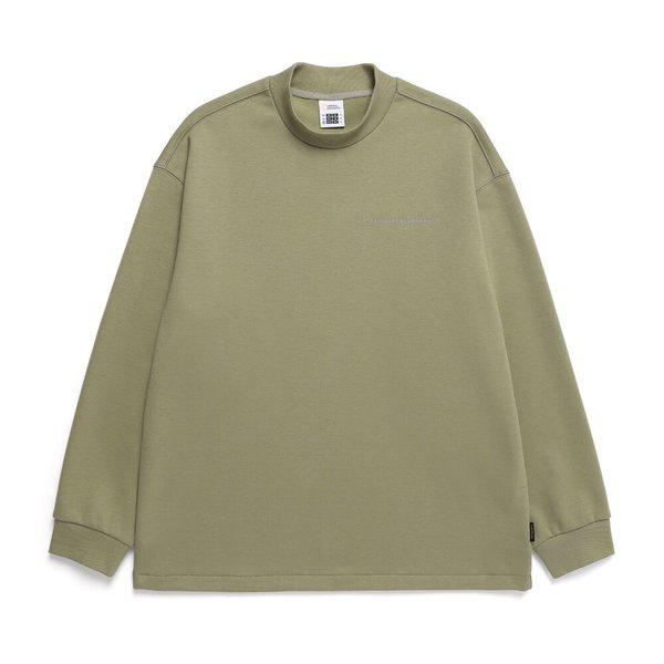 N244MSW240 アーバンシティモックネックマンツーマン GREEN OLIVE