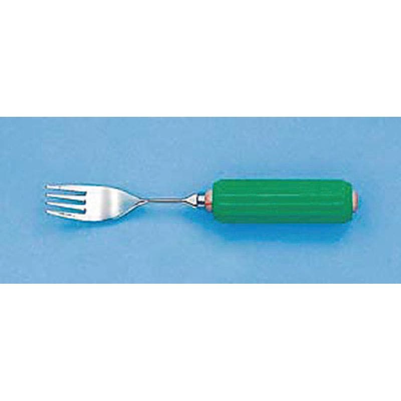 （まとめ買い）斉藤工業 介護用 木製丸型ハンドルスポンジ付R-2フォーク大 [x3]