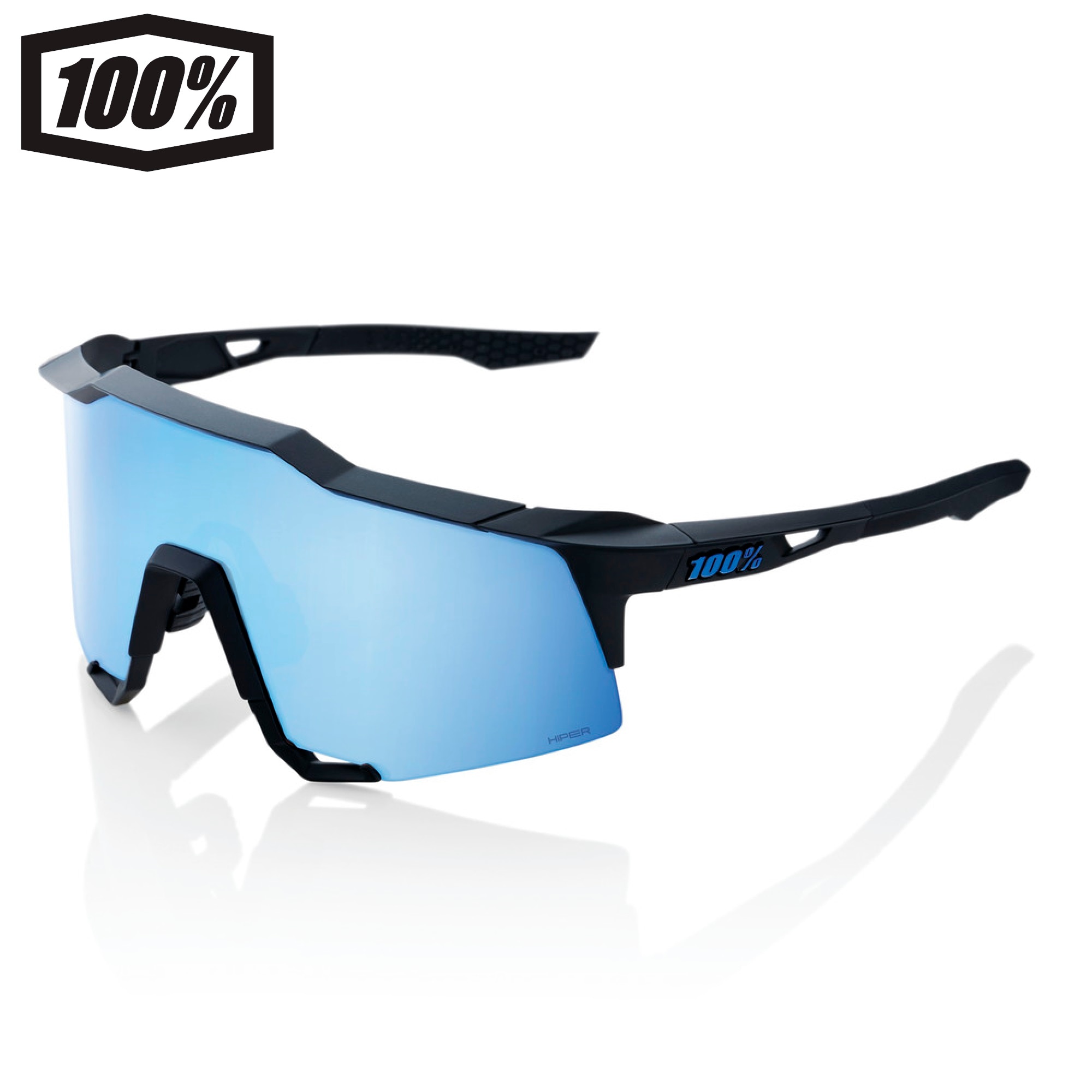 ワンハンドレッド 6000700004(ワンハンドレッ スポーツサングラス スピードクラフト Speedcraft Matte Black　Hiper Blue 6000700004ワンハンドレ