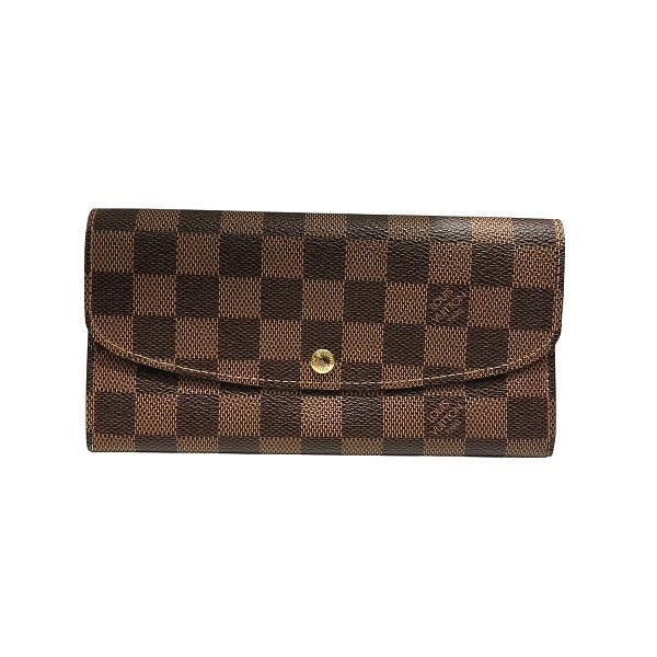 ルイヴィトン ダミエ ポルトフォイユ エミリー N63019 長財布 ユニセックス 【中古】