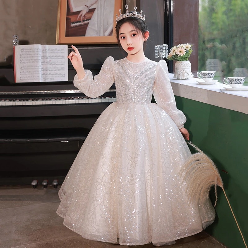 【2枚購入で 3oo円OFF】女の子の誕生日ドレスフラワーチャイルドウェディングリトルガールプリンセススカートスカートチルドレンズピアノファッショナブル