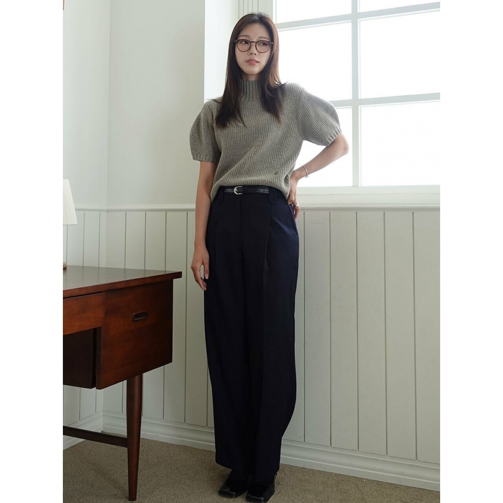 アトコーナーワンジョーワイドスラックスパンツネイビー（AEPA3F007N2）