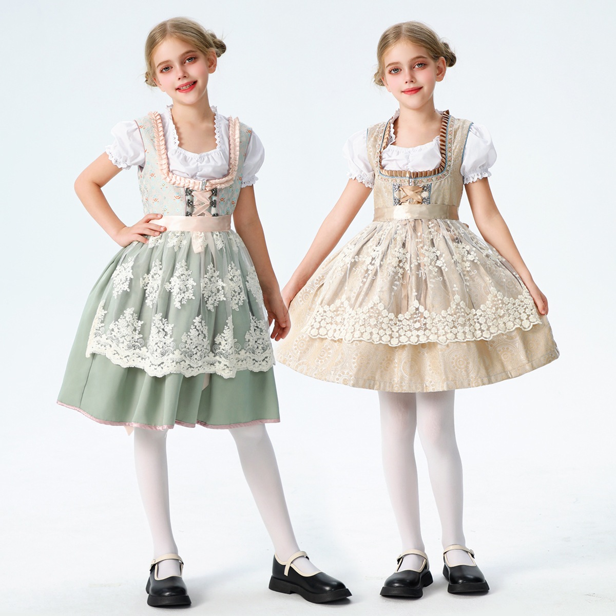 2025子供服女の子コスメイド服子供服ドイツオクトーバーフェストミュンヘン農場牧歌ドレス