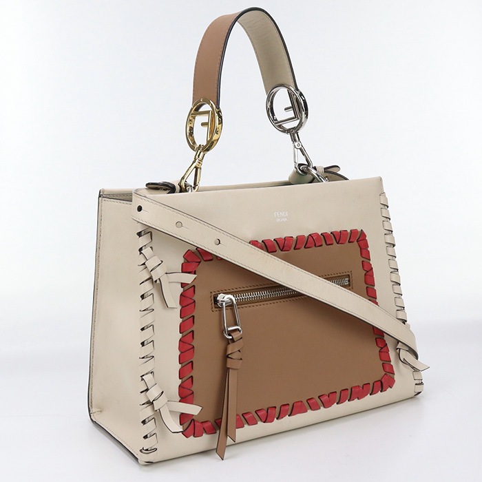 2WAYハンドバッグ ラナウェイ 8BH344 A316 ハンドバッグ レザー ベージュ【中古】 レディース