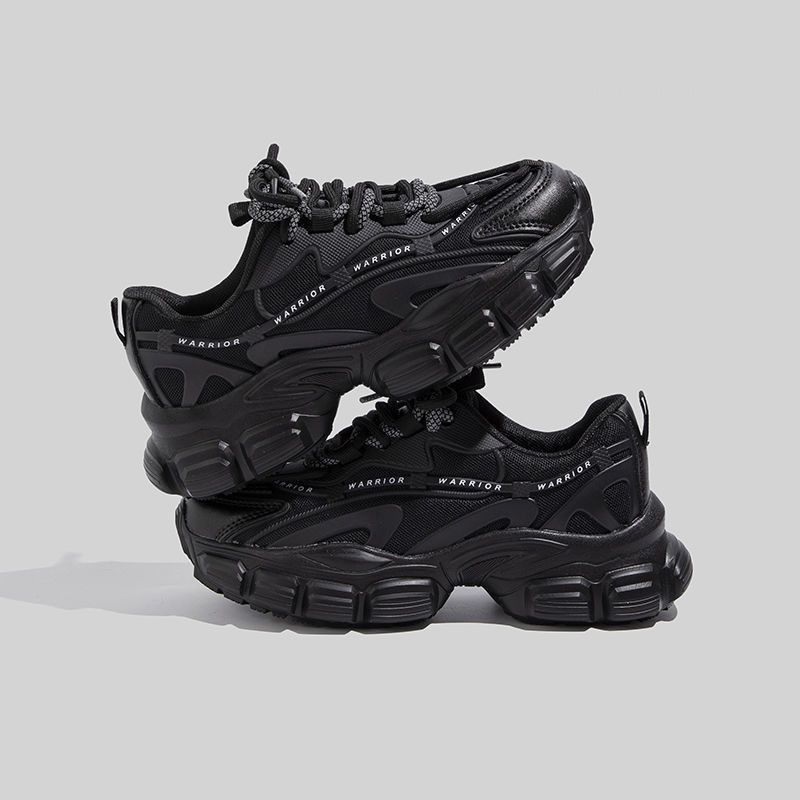 2023ブランド新作厚底スニーカーレディースアウトドアカジュアルフラットシューズ韓国ファッションスポーツ軽量通気性ハイヒール滑り止めケーキ靴クールブラック