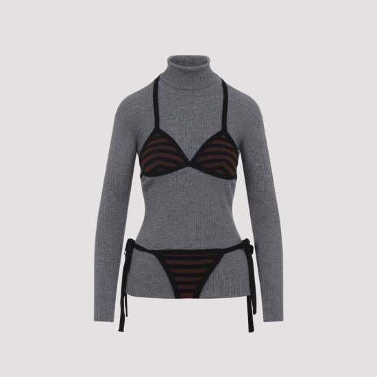 MOSCHINO Women Turtle Neck 261E0927 0500 2497 FANTASIA GRIGIO