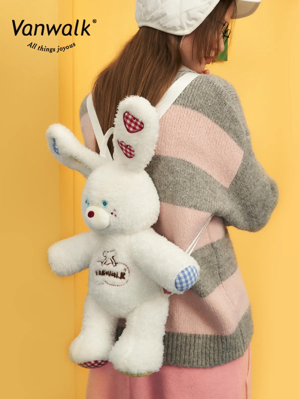「正規品」 Star Rabbit Backpack キッチュ ウサギ リュック バックパック ぬいぐるみバッグ