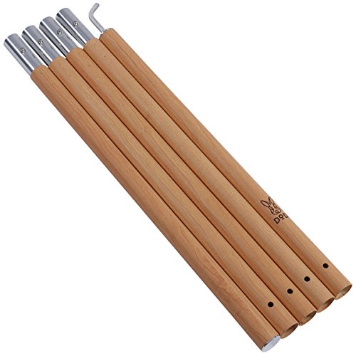 色：ウッド DOD(ディーオーディー) ビッグタープポール 250cm アルミ 収納袋 太さ28mm