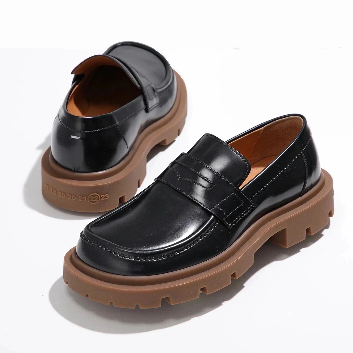 MAISON MARGIELA メゾンマルジェラ ローファー IVY アイビー S58WR0113 P3827 レディース レザー シューズ 厚底 ホワイトステ