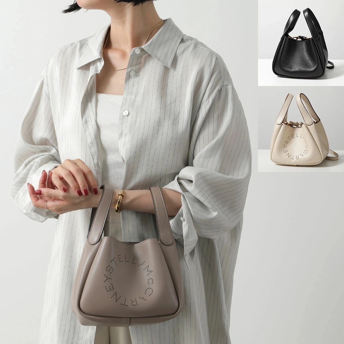 STELLA McCARTNEY ステラマッカートニー ショルダーバッグ 7B0081 W8542 レディース ハンドバッグ パンチング ステラロゴ 鞄 カラー3色