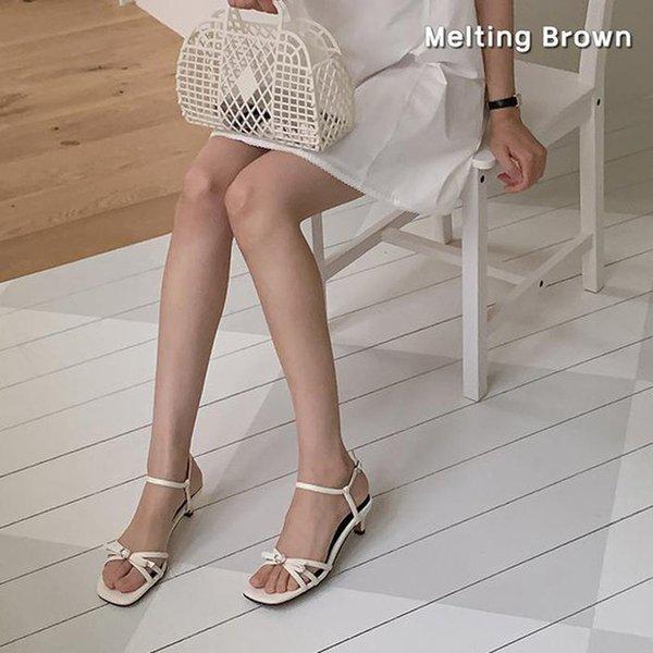 女性の夏ストラップミドルヒールサンダルk72