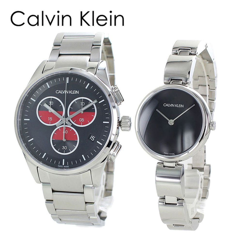 訳あり BOX無し 収納ケース付き 1本用 カルバンクライン バレないペア コーデ ペアウォッチ シンプル バースデー 思い出 銀婚 金婚感謝 お礼 男性 女性 おしゃれ フォーマル ドレス オフィス