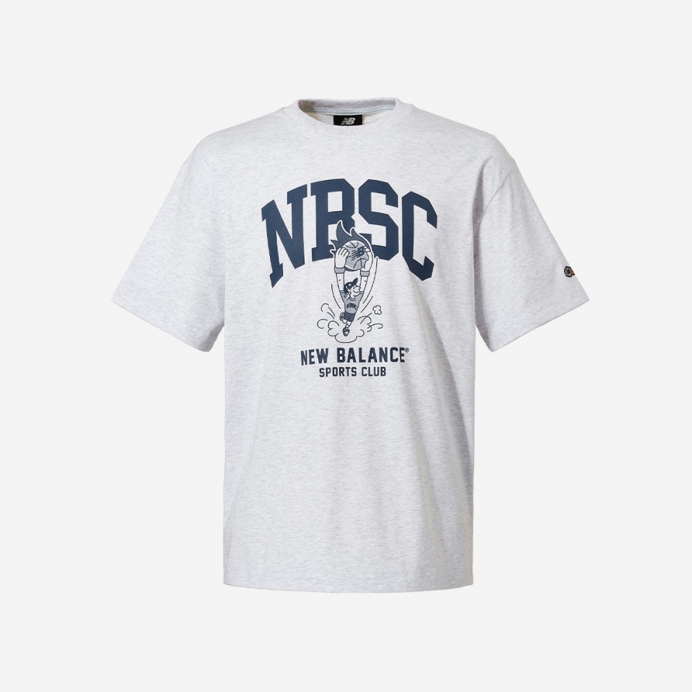 ニューバランス バスケットボール グラフィック 半袖T NBNEFB1533-(16)ライトグレー
