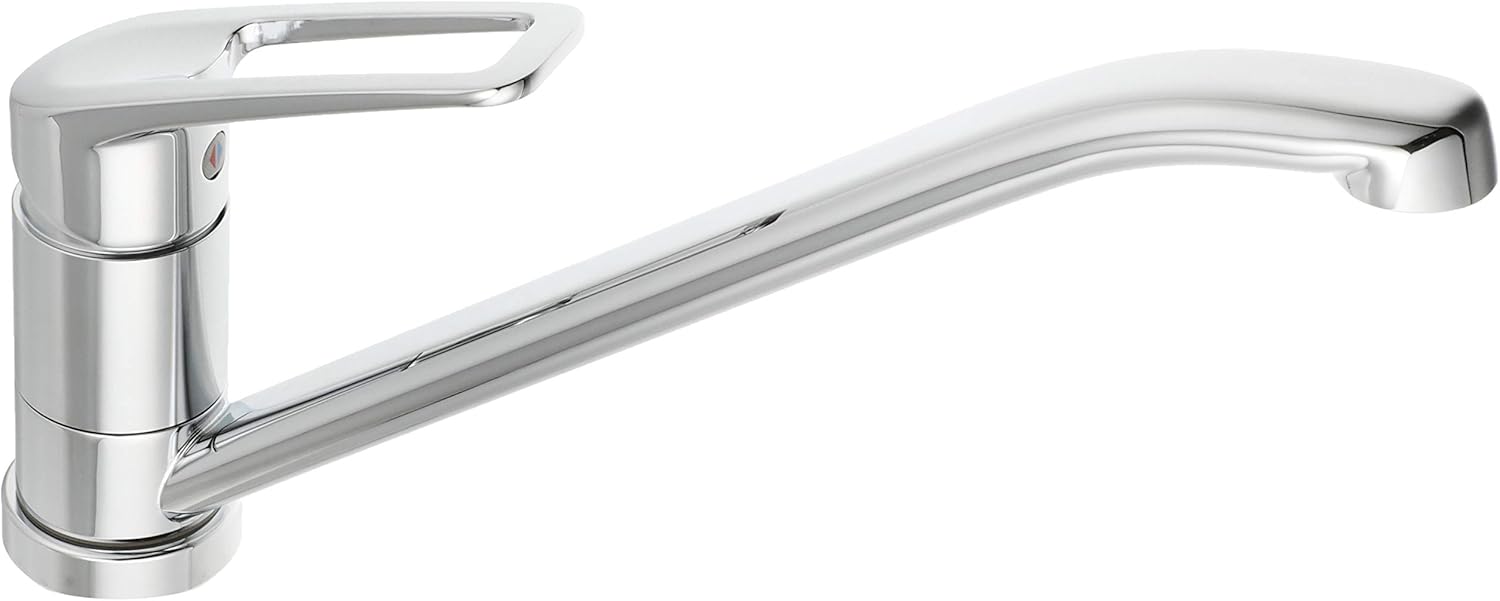 KVK 流し台用シングルレバー混合水栓（すっきり先端） KM5211T