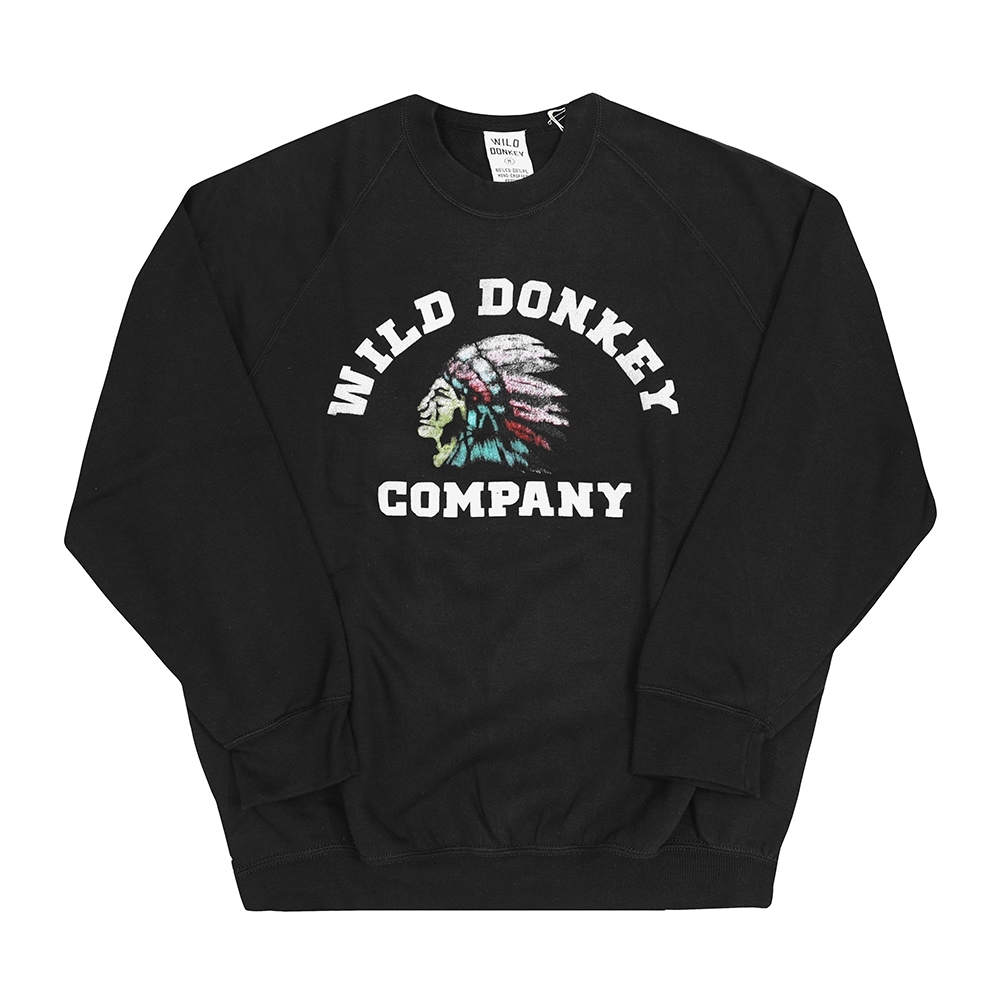 ワイルドドンキー ユニセックス スウェット FR-WD CHIEF BLACK