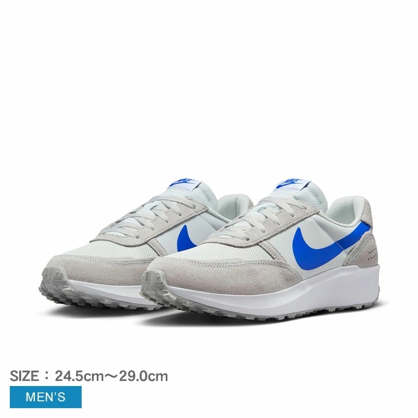 ワッフル ナビ FJ4195 メンズ シューズ 靴 スポーツ シンプル レトロ モダン ブランド カジュアル スポーティ レジャー おしゃれ お出かけ 運動 ローカット フラットシルバー 7,300円