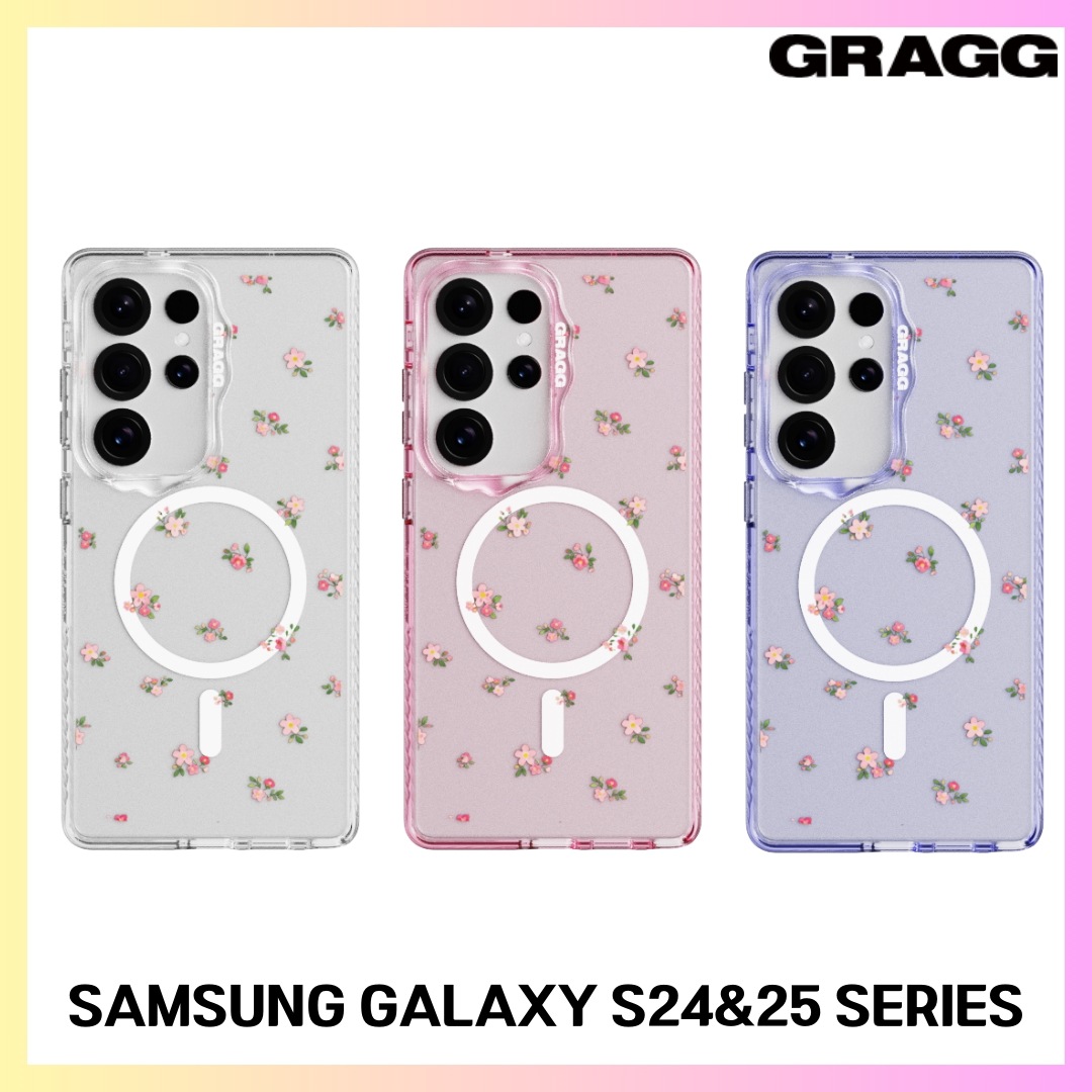[GRAGG] MAGSAFE LAYERS FRAME CASE - SOFT BLOOM (3 Colors) SAMSUNG GALAXY S24&25 SERIES + FREE OMAKE