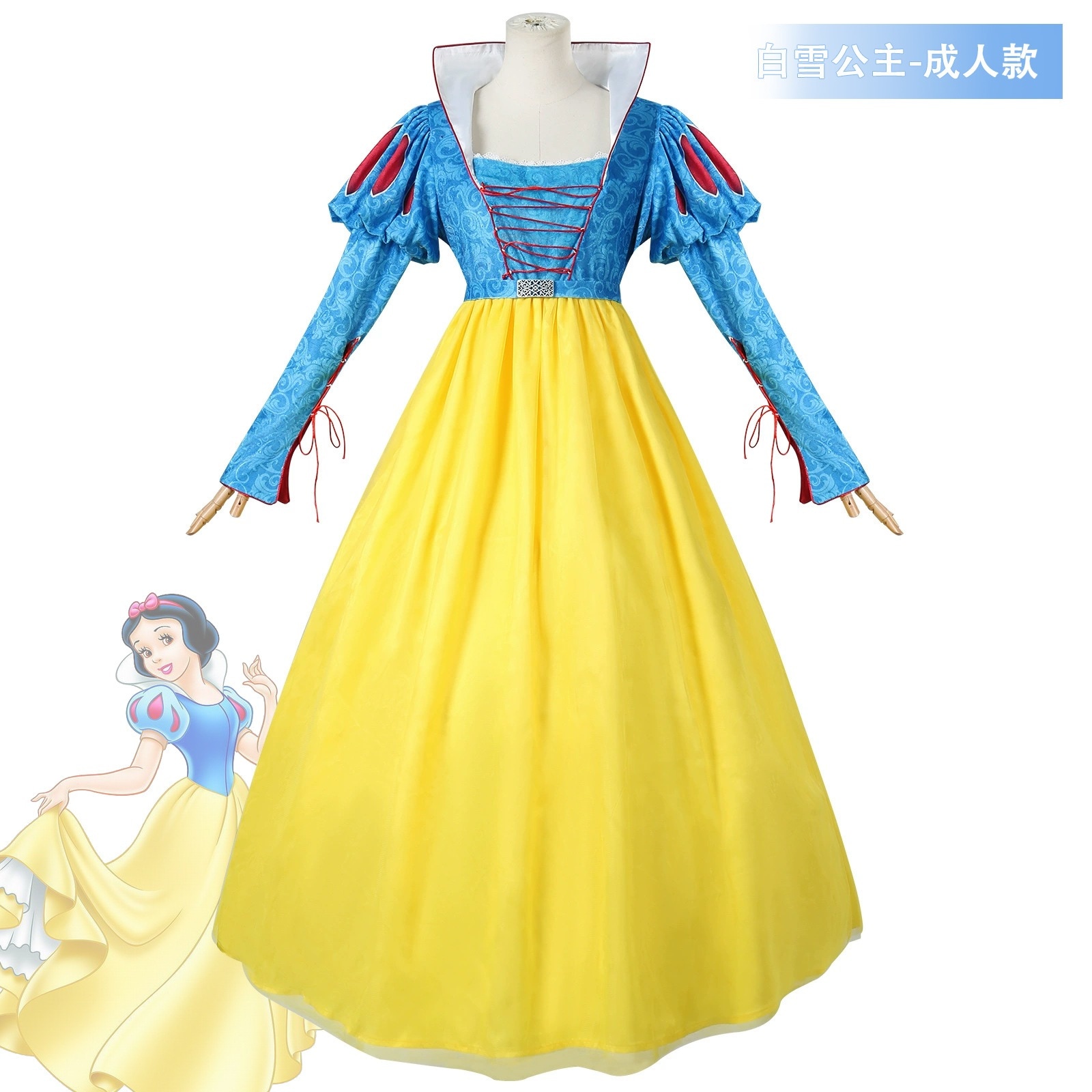 白雪姫のコスプレお姫様スカート大人子供舞台衣装子供の日のコスプレ白雪姫のコスプレ