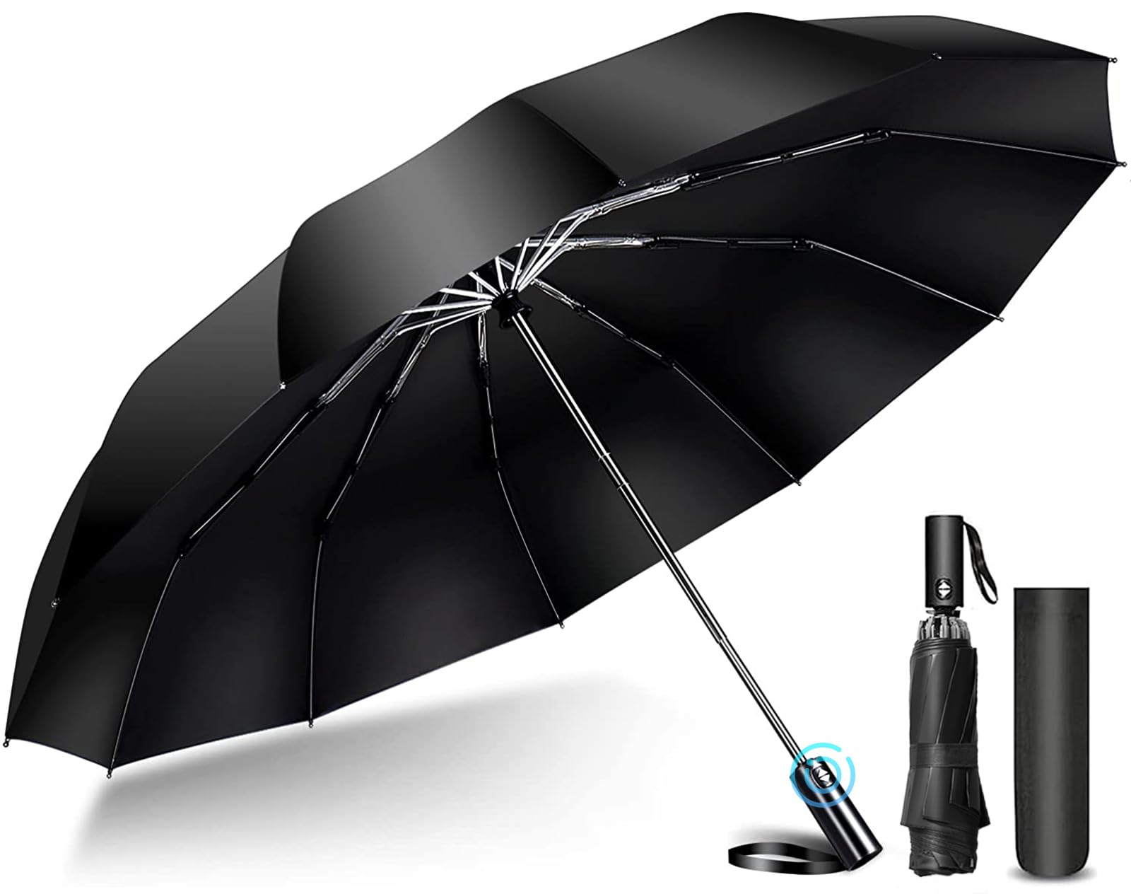 折りたたみ傘 折り畳み傘 メンズ 大きい ワンタッチ 自動開閉 傘 耐風 超撥水 おりたたみ傘 梅雨対策 台風対応 豪雨対応 撥水速乾 耐強風 男女兼用 紫外線遮蔽 晴雨兼用傘 収納ポーチ付き