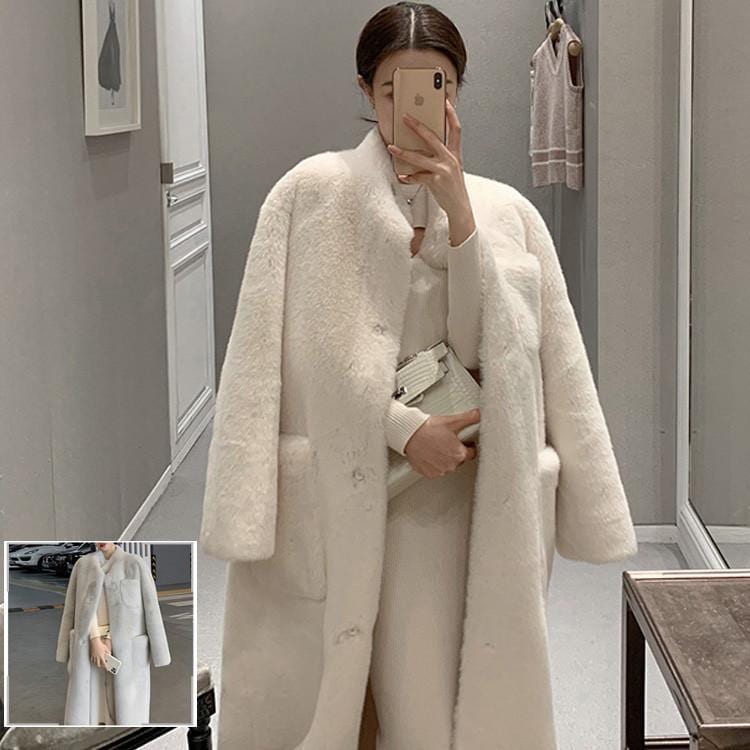 万能流行感 秋冬 レディース ファーコート 毛皮コート レディースコート フェイクファー アウター ジャケット　暖かい　通勤　レディースアウター