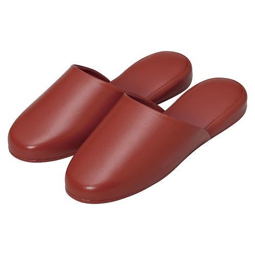 オーミケンシ 高周波レザースリッパ10足組ブラウン 5705-10 00017781