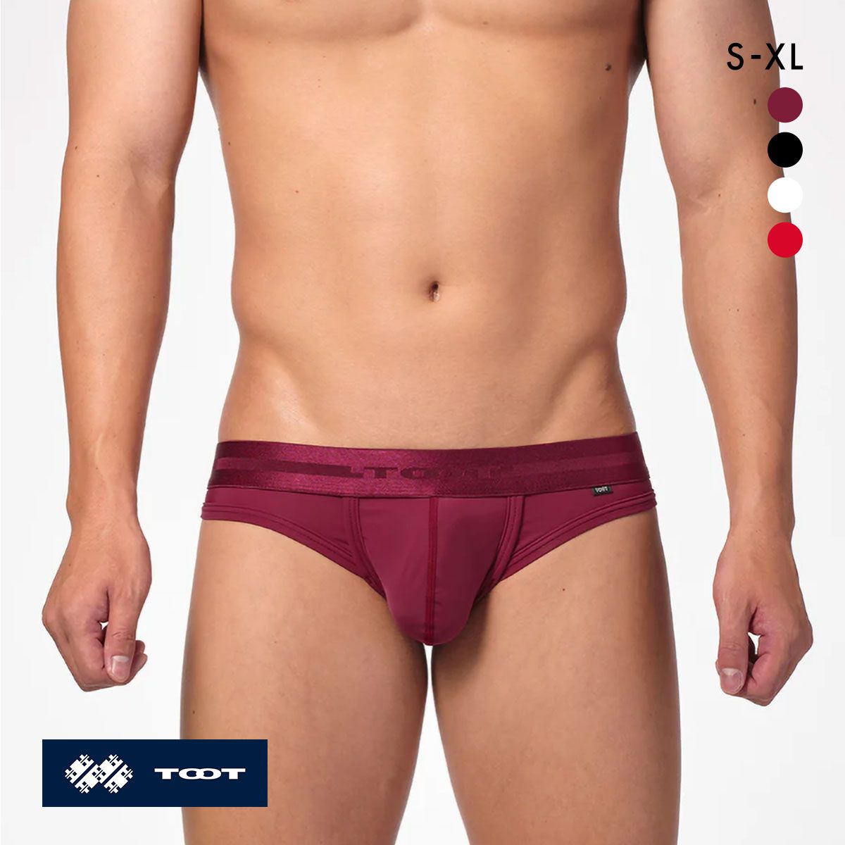 トゥート シンプル ナイロン Tバック ローライズ ビキニ メンズ 前とじ 立体カップ 日本製 TB