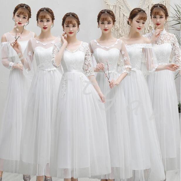 ロングドレス演奏会Longdressドレス二次会結婚式ドレスウェディングドレス発表会パーティードレス花嫁ドレスブライズメイドドレス2030