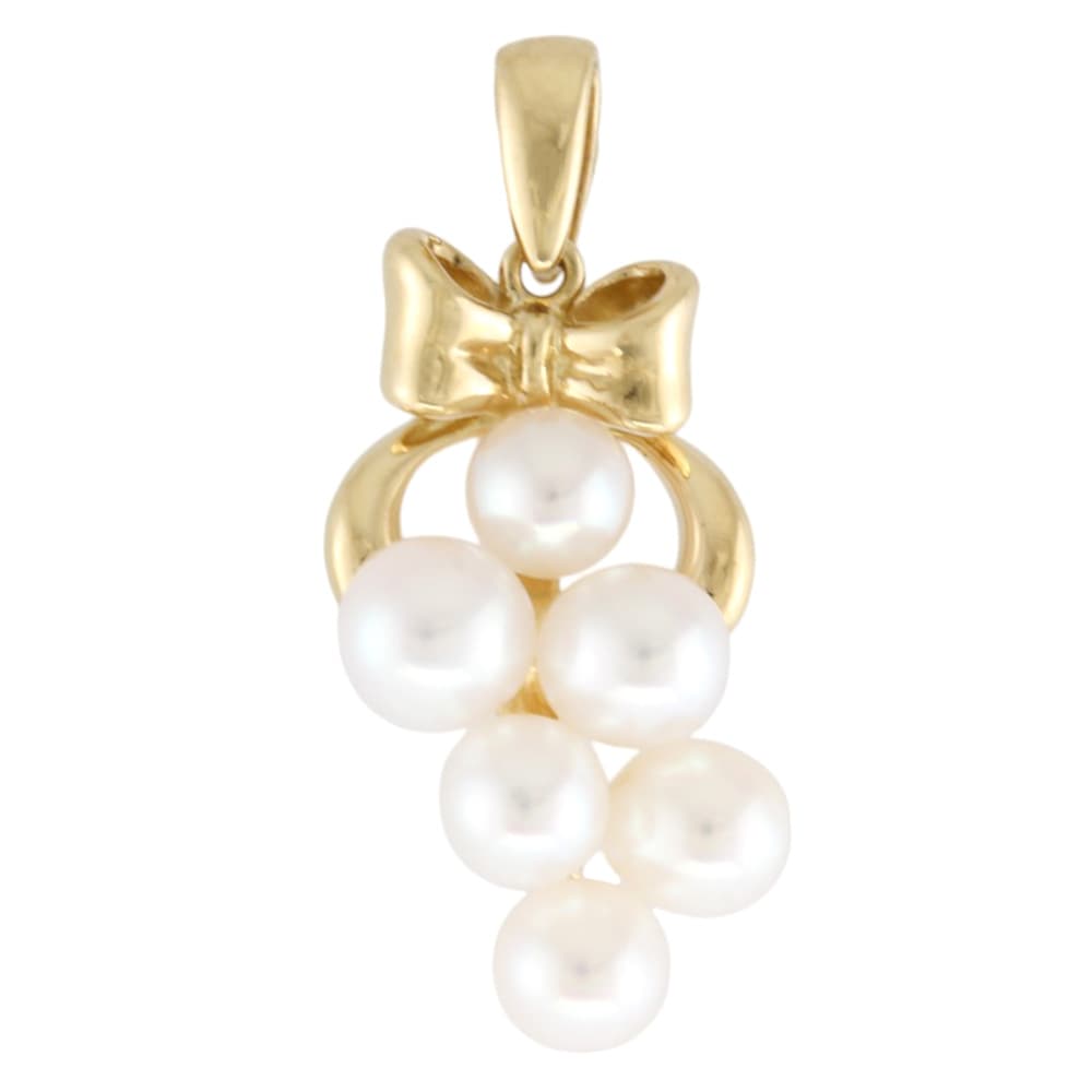 タサキ ペンダントトップ 18金 K18イエローゴールド アコヤパール TASAKI 中古 美品