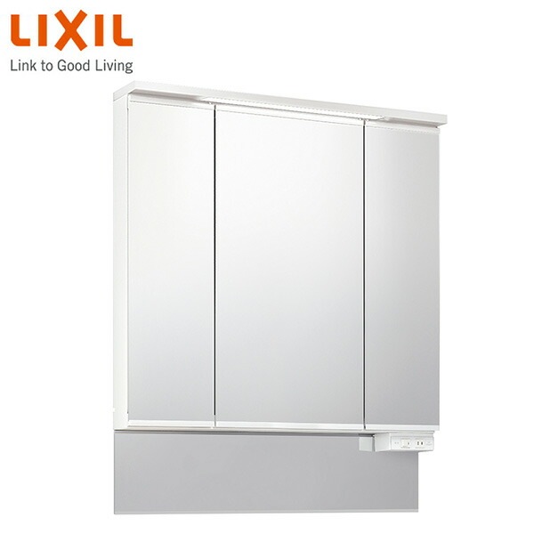 洗面化粧台 ミラーキャビネット 幅90cm 3面鏡全収納タイプ くもり止めコート付 スリムLED MJ1X2-903TXJU