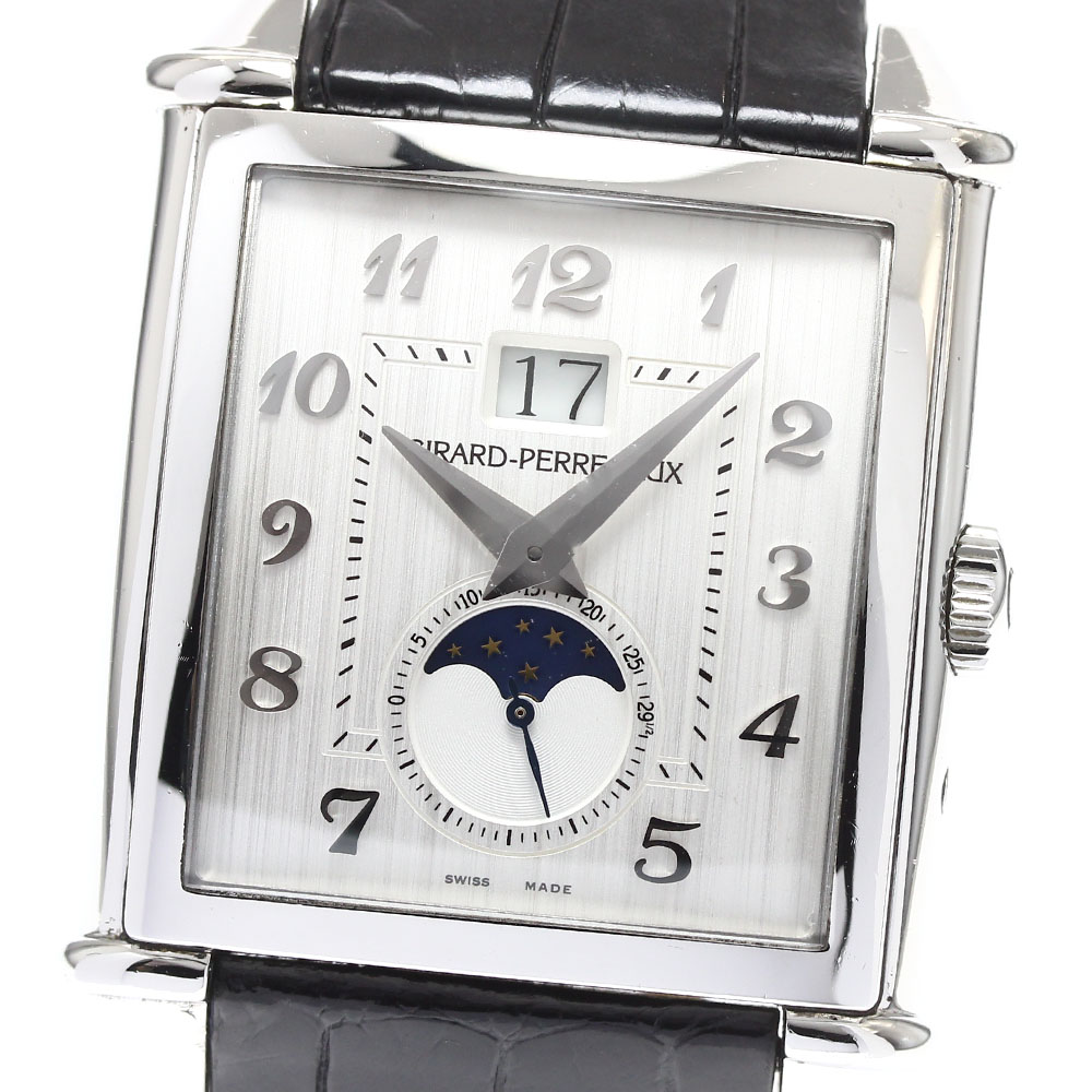 ジラール・ペルゴ GIRARD PERREGAUX 25882-11-121-BB6B ヴィンテージ1945 XXLラージ デイト ムーンフェイズ 自動巻き メンズ _911785【中古】