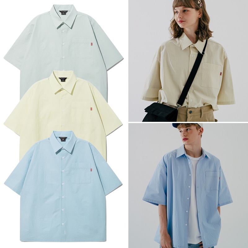 非売品 Round 正規品 WV Lawn 男女兼用 JNSS7590 3色 Shirt Short シャツ・ブラウス 非売品 Round 正規品 WV Lawn 男女兼用 JNSS7590 3色 Shirt Short シャツ・ブラウス