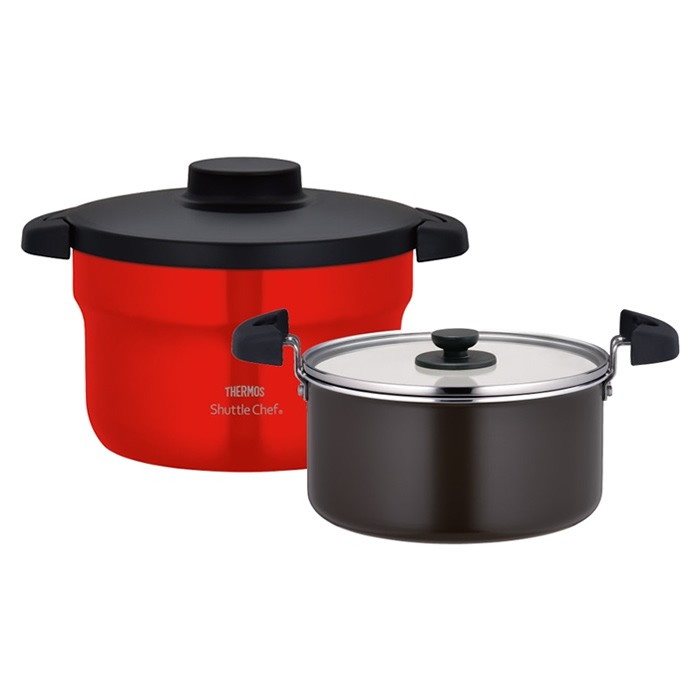 シャトルシェフ KBJ-3002-UR アーバンレッド 2.8L 3～5人用 調理鍋