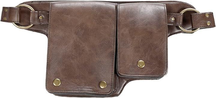 アメリカン ライダース ウエスト ポーチ レザーバッグ ハーレー マグナ レブル VT XV スティード イントルーダー乗りに バイク ツーリング 男女兼用 多機能 ヴィンテージ