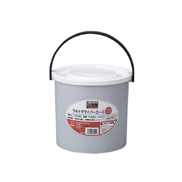 TRUSCOウルトラワイパーエースバケット シートサイズ260250mm ホワイト TUWA-150 1個